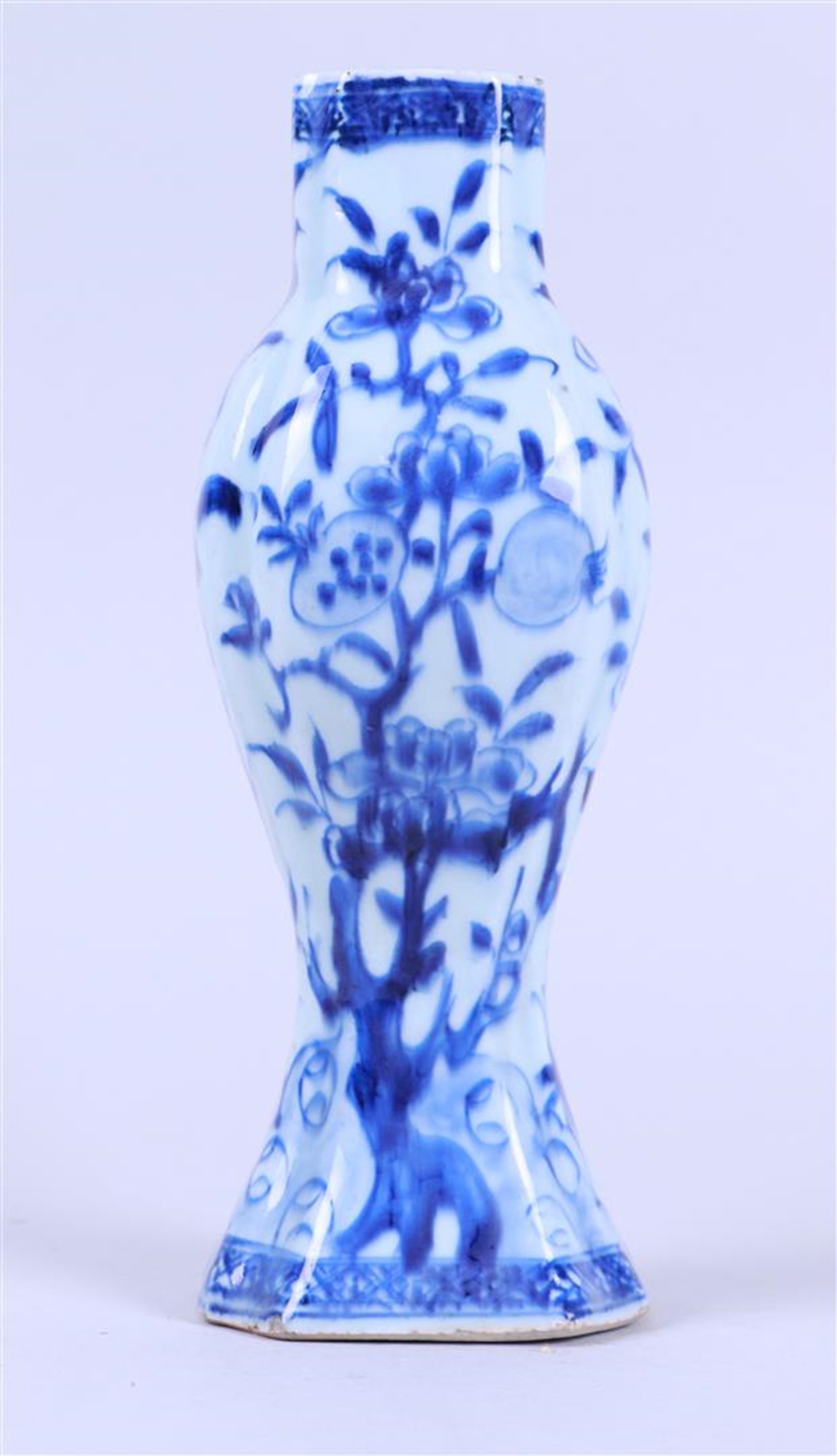 A porcelain vase decorated with pomegranate